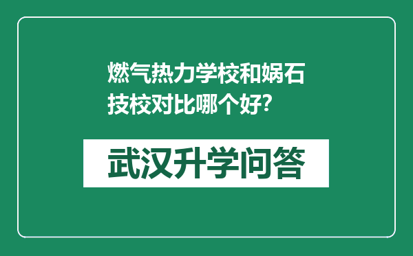 燃气热力学校和娲石技校对比哪个好？