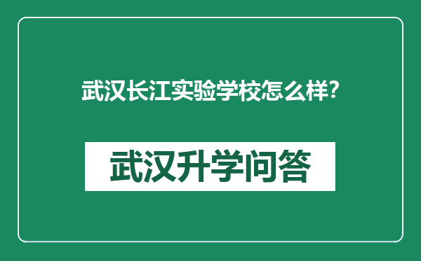武汉长江实验学校怎么样？