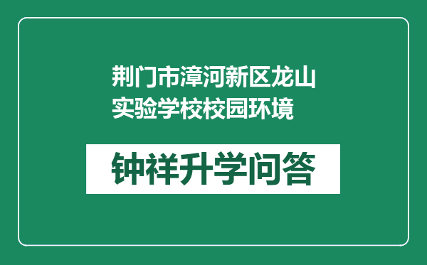 荆门市漳河新区龙山实验学校校园环境