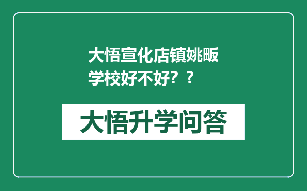 大悟宣化店镇姚畈学校好不好？?