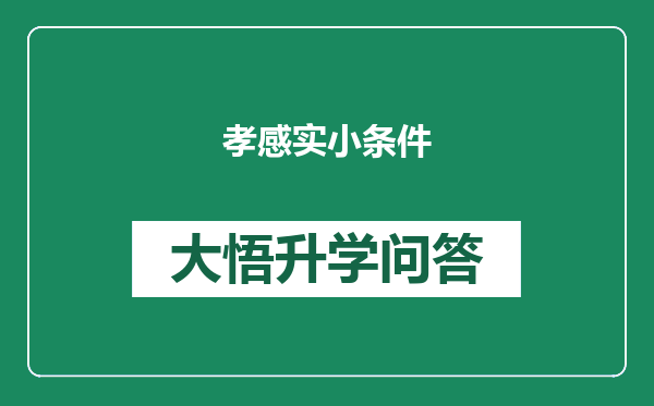 孝感实小条件