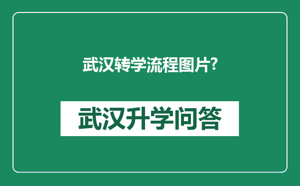 武汉转学流程图片?