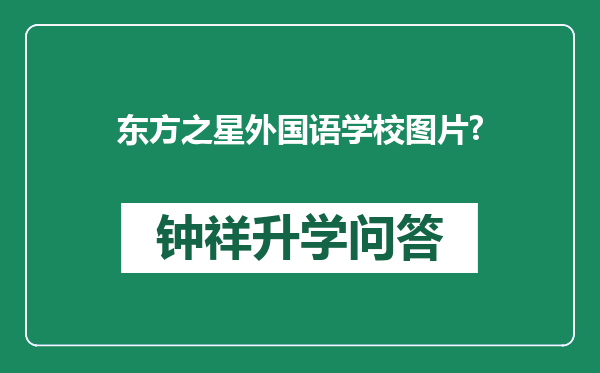 东方之星外国语学校图片?