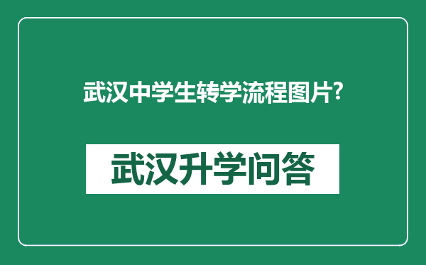 武汉中学生转学流程图片?