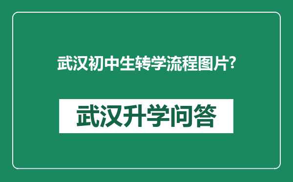 武汉初中生转学流程图片?