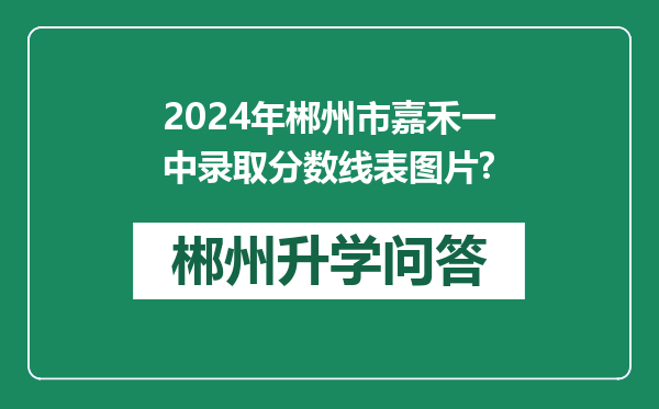 2024年郴州市嘉禾一中录取分数线表图片?